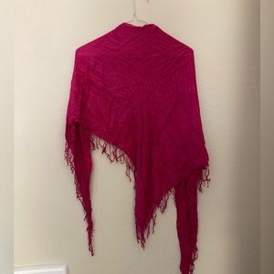 Pink lightweight scarf
